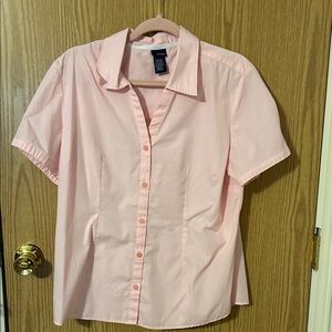 Sonoma Light Pink Casual Button Down Shirt